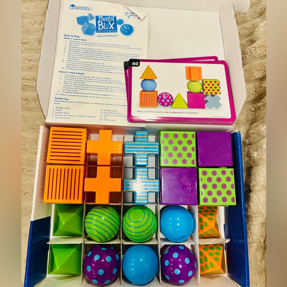 Learning Resources Mental Blox Thinking Game: Gifted Test Prep *Ages 5+  💚3/$25